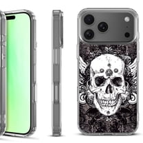 For iPhone 17 Pro Shockproof Protective Phone Case, by OneToughShield - Grunge Skull