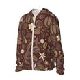 thumbnail image 3 of Goofa Coffee and Flowers Printed Women's UPF 50+ Sun Protection Hoodie Jacket Lightweight Long Sleeve Sun Shirt for Women with Pocket Hiking Outdoor-3X-Large, 3 of 9
