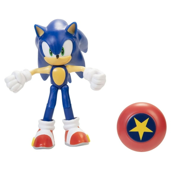 Sonic The Hedgehog - Modern Sonic with Star Spring - 4 Inch Action Figure