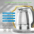 thumbnail image 6 of Glass & Stainless Steel Cordless Electric Kettle - 1.7L, White, 6 of 7