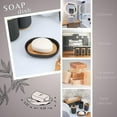 thumbnail image 5 of Evideco French Home Goods Padang Black PS and Bamboo Soap Dishes, 5 of 9