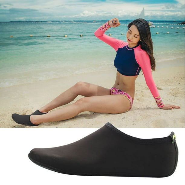 Calcetines de agua para playa, surf y snorkel | Zapatos acuáticos de secado rápido con suela antideslizante | Calcetines de natación ligeros para piscina, yoga y buceo | Talla XL