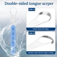 thumbnail image 3 of Tongue Scraper for Adults 4 Pack Stainless Steel Limpiador de Lengua Raspador with Travel Case, 3 of 6