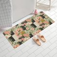 thumbnail image 2 of Pioneer Flower Floral Print Pattern Bathroom Rugs Mat, Non Slip Microfiber Bathroom Rug with Rubber Backing, Soft Mats for Bathroom Floor Tub Shower, 24"x60", 2 of 5