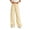 Yellow, variant on Bosfbaoi Sweatpants for Women Striped Wide Leg Drawstring Elastic Waist Loose Casual Trousers with Pockets