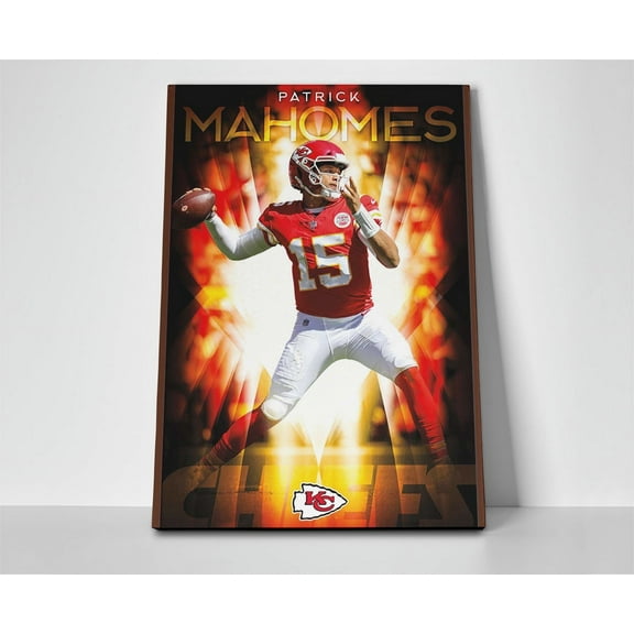 Patrick Mahomes Chiefs Poster or Wrapped Canvas