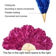 thumbnail image 4 of YIEMEEN Elegant Large Peony Petal Folding Hand Fan for Dance and Artistic Performances, 4 of 9