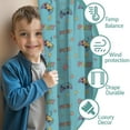 thumbnail image 3 of Blackout Kids Curtains,Colorful Games Controller Blue Pattern Childrens Insulated Curtains Set Of 2,Bedroom Essentials,Toddler Room Decor 52"x84", 3 of 5