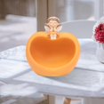 thumbnail image 4 of Cesta de Almacenamiento Perfecl Estatuilla de Niña Pequeña de Poliresina Naranja, 4 of 7