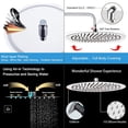 thumbnail image 3 of Shower Head Stainless Steel Leak-proof Ultra-thin High Pressure Bathroom Ceiling Showerhead Replacement Home Bath Sprayer 12 Inch Round, 3 of 7