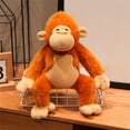 thumbnail image 5 of EDhome Cuddly Orangutan Plush Pillow, Ultra-Soft Short Plush Fluffy Filled Skin-Friendly, Soft Stuffed Monkey Throw Cushion for Home Office Sofa Chair Decor & Cozy Gifting, A, 5 of 5