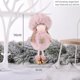 thumbnail image 1 of Ángel de peluche rosa para Navidad, muñeco de nieve, colgante de Papá Noel, muñeco de nieve, alce, adornos para árbol de Navidad, regalos de decoración para Navidad, 1 of 5