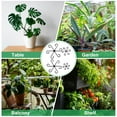 thumbnail image 6 of Uxcell 8pcs Plant Stem Support 4 Sizes Climbing Houseplant Stem Holder Stakes Reusable Flower Trellis Plant Stand for Outdoor Indoor, Black, 6 of 6
