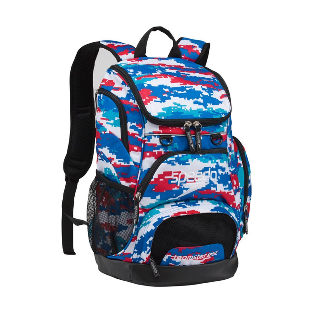 knoop zuurstof Authenticatie Speedo Large Teamster Backpack Swim Swimming, 35-Liter, Digi Camo  Red/White/Blue - Walmart.com