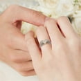 thumbnail image 3 of Heliisoer Exquisite Out Commemorate Ring Women Engagement Wedding Jewelry Gift Size 5-11, 3 of 9