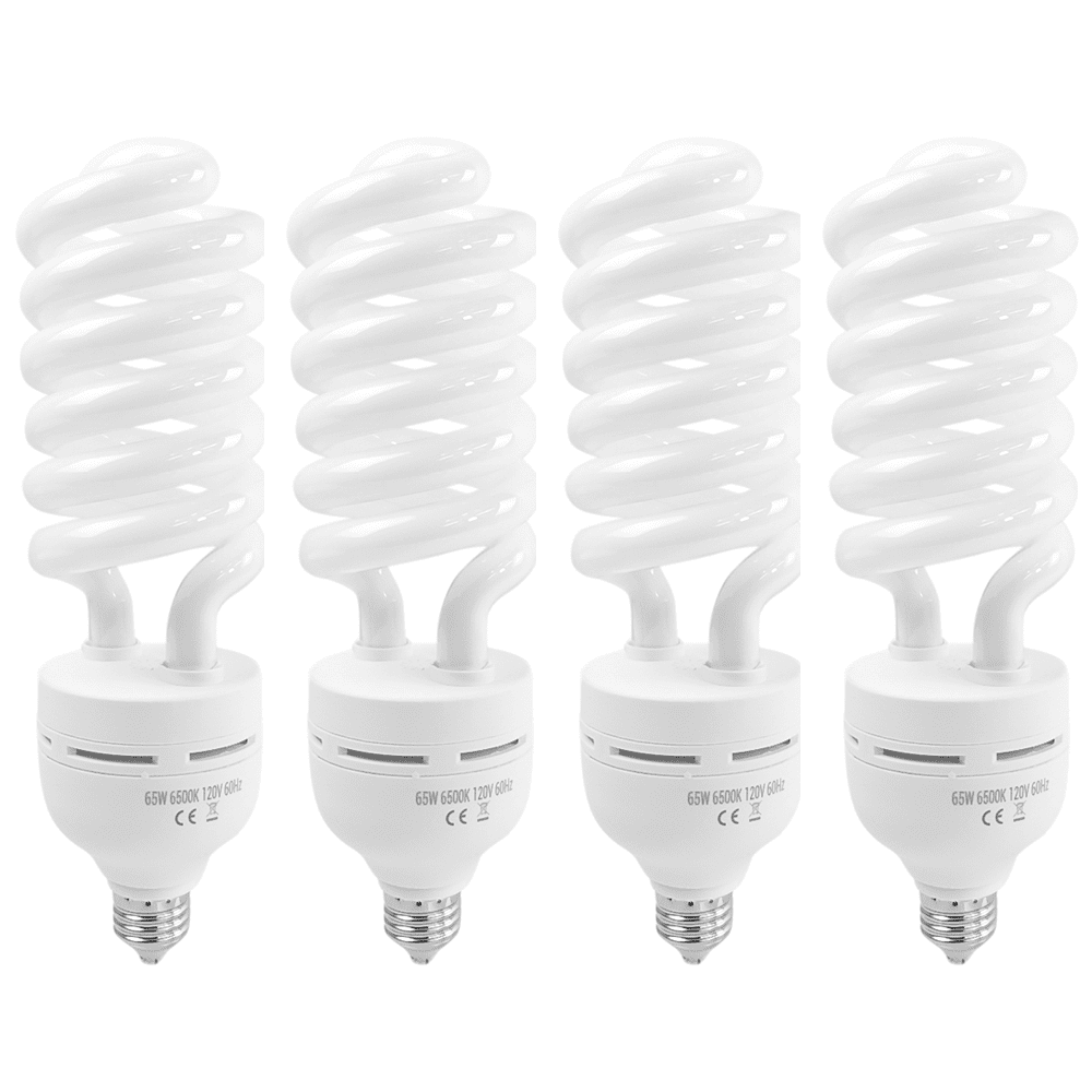 Foto&Tech Photography Daylight Bulb 65W 6500K 110V White Spiral