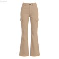 thumbnail image 2 of Liyamei Girls School Uniform Pants Elastic Waist Twill Bootcut Trousers Everyday Wear for 5-16 Years, 2 of 7