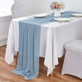 thumbnail image 2 of Dalrosia Chiffon Table Runner, 29x120 Inches Sheer Wedding Valentines Day Table Runners for Bridal & Baby Shower, Birthday Party Table Decorations, 2 of 7