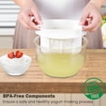 thumbnail image 2 of Colador para Yogur Griego, Fabricador de Yogur Griego de 2QT con Cesta de Malla Ultra Fina, Colador Mejorado 2025 Libre de BPA para Yogur Griego Casero Espeso, Contenedor de Gran Capacidad Blanco (XL), 2 of 6