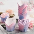 thumbnail image 2 of Molde de tazas de pastel con degradado de 50/100 piezas, moldes para hornear de forma redonda, Muffin, Cupcake, DIY, cocina, fiesta en casa, suministros para hornear postres, 2 of 4