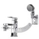 thumbnail image 1 of Juego de cabezal de ducha para lavabo de baño, ducha de mano, manguera telescópica, perfecto para lavar el cabello o limpiar el fregadero (grifo no incluido) (plata) Sailing  Electrónica, 1 of 5