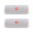 thumbnail image 1 of Parlantes Bluetooth JBL Flip 5 Blancos Portátiles e Impermeables x2, 1 of 7
