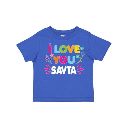 

Inktastic I Love You Savta with Flowers Girls Toddler T-Shirt