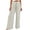 White, variant on Yuanlook Women's Wide Leg Pants, Crinkle Fabric with Single-Button & Drawstring Waist, S-XXL