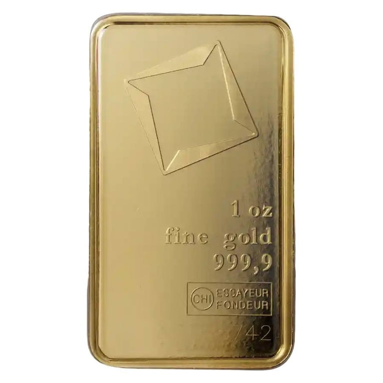 Valcambi 1 oz Gold Bar, .9999 Purity, with Assay Card and Serial