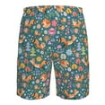 thumbnail image 6 of Naloa Foxes and Birds in Forest Men's Beach Shorts, Surfing shorts, Swim trunks, Quick Dry Swim Trunks for Surfing Beach Fun - 3X-Large, 6 of 9