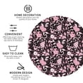thumbnail image 3 of Lsque Daisies Flowers Pattern 4" Drink Coasters Set of 4, PVC Leather Absorbent Coasters, Table Coaster Set Decorative Coffee Cup Coasters Housewarming Gift -Round Shape, 3 of 6