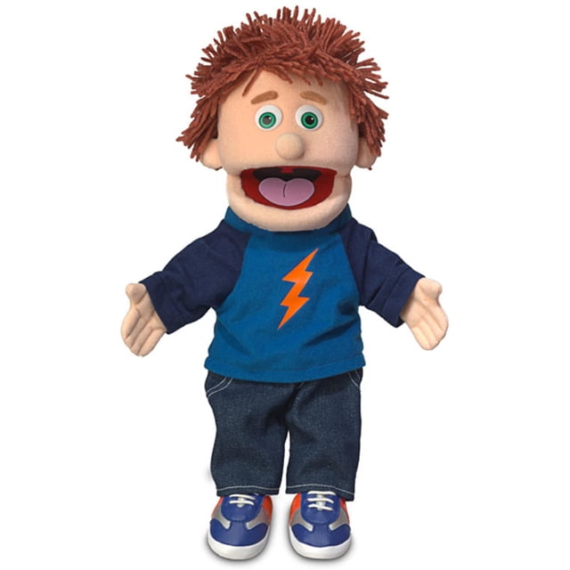 Marioneta de mano Silly Puppets Peach Boy Tommy, 14 pulgadas de alto