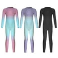 thumbnail image 5 of Children's High Elastic Quick-Dry One-Piece Ski Functional Compression Shirt Sweat-Wicking Breathable Warm Base Layer Gradient Set, 5 of 7