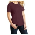 thumbnail image 4 of Ladies Core Cotton Tee Athletic Maroon L, 4 of 6