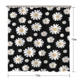 thumbnail image 5 of Waterproof Cute Boho Daisy Shower Curtain 72x72 Inch Boho Style Polyester Unique Shower Curtain for Bathroom Hotel Home Decor with 12 Plastic Hooks, 5 of 5