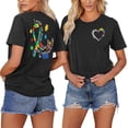 thumbnail image 3 of CHENge Autism Awareness Shirt Womens Autistic Support Tshirt Acceptance Inspirational Mom Short Sleeve Tops, 3 of 6