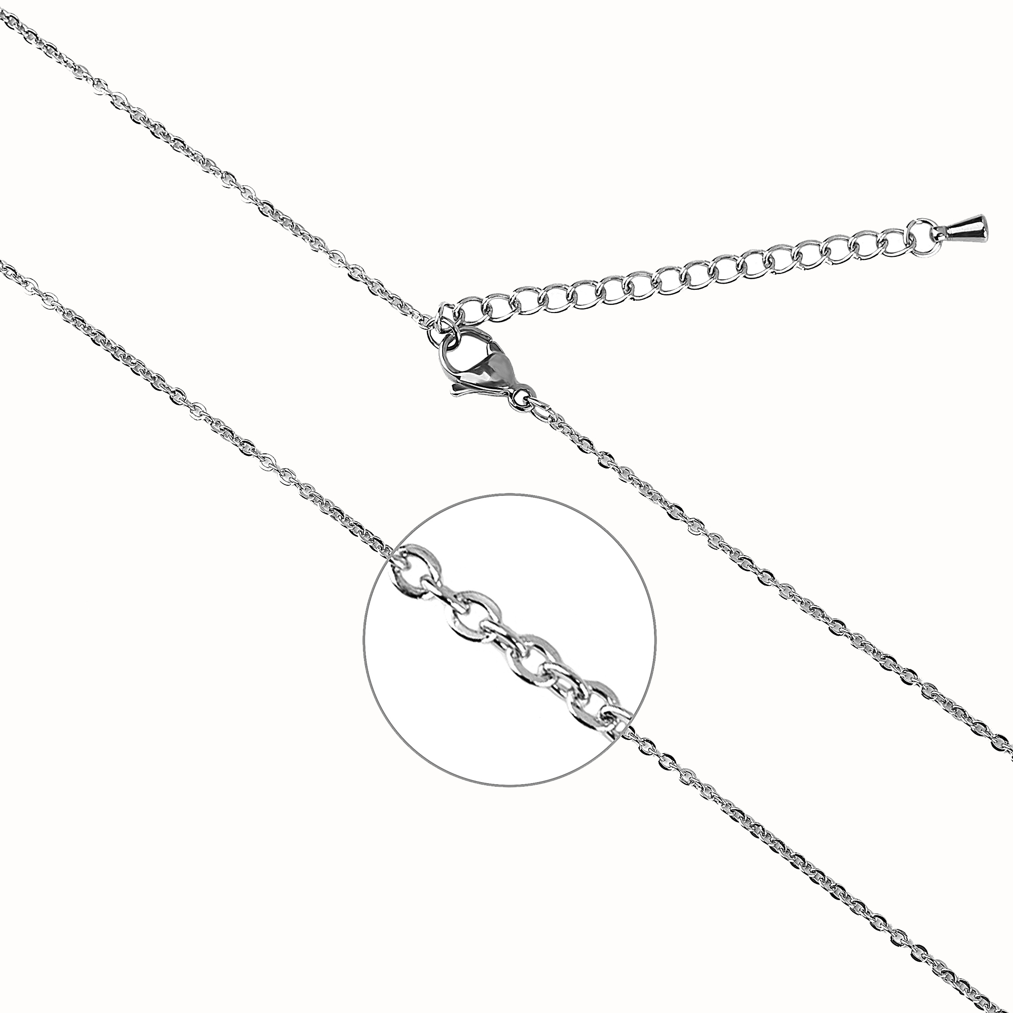 Anavia Round Aquarius Constellation Zodiac Star Sign Stainless Steel Silver Disc 22mm Pendant Jewelry with Gift Box
