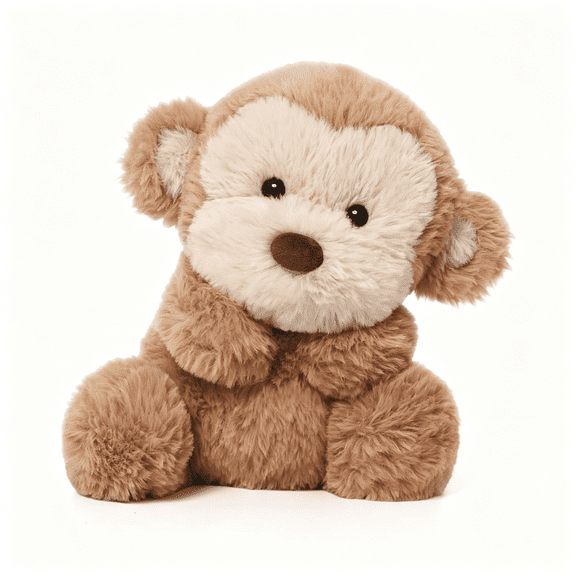 CYFW Monkey Stuffed Animal Monkey Plush Toy Soft and Premium Gifts for Babies Children Adults,Light Brown,10 Inches Cuddly Companion Gift Monkey Plush