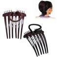 thumbnail image 2 of 2 Pieces Ponytail Bump it UP Hair Comb Clips Wig Making Hairpins Plastic Volume Insert Barrettes Styling Tool with Elastic Band, 2 of 9
