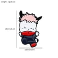thumbnail image 2 of 1pc Funny Sanrio Cosplay Jujutsu Kaisen Enamel Brooch For Girls, Cute Hello Kitty Kuromi Lapel Pins, Backpack Accessories, 2 of 4