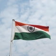 thumbnail image 3 of INDIA INDIAN NACIONAL GRANDE 5 X 3FT FANS SUPPORTERS BANDERA W / LAZOS para Colgar Hugo Bandera nacional, 3 of 10