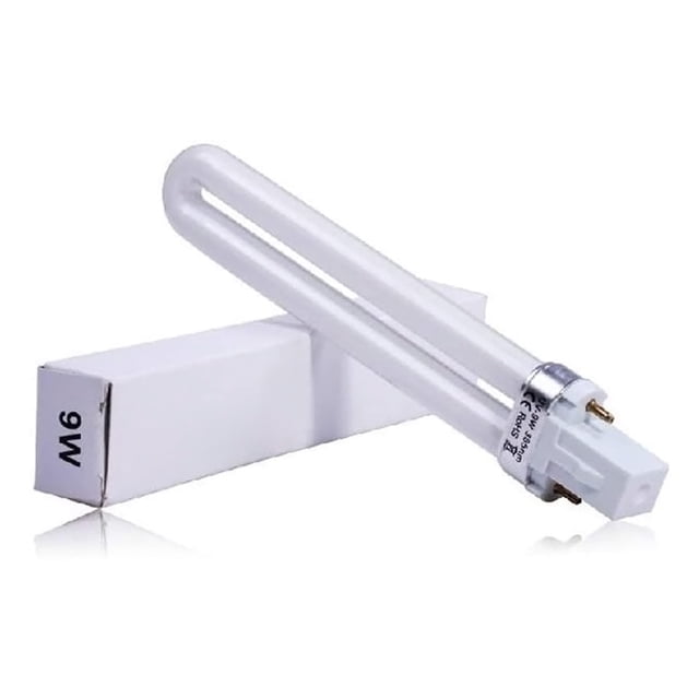 1/4 Uds 9W lámpara UV para decoración de uñas secador de uñas electrónico bombilla UV luz UV en forma de U