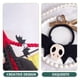 thumbnail image 3 of 4pcs Corros para el cabello para niñas Skeleton Bat Scrunchies Cabello Bandas para el cabello, 3 of 5