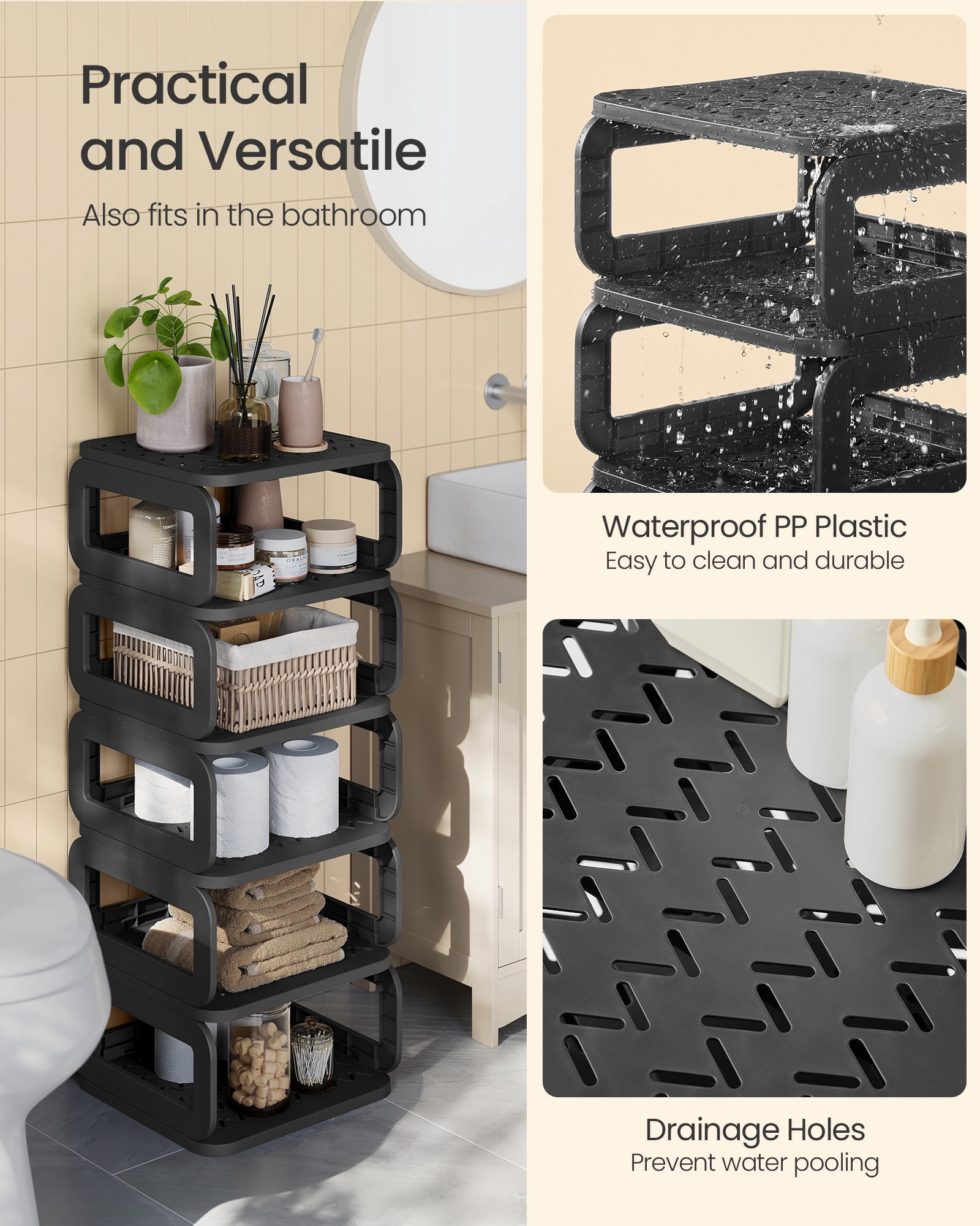Shoe Rack, Shoe Organizer, 12 Shelves, Shoe Storage, Narrow Shoe Shelf, Open Shelf for Entryway, Living Room, Space-Saving, Ink Black