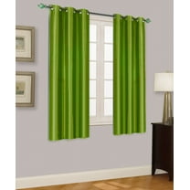 VELVET LIME BLACKOUT ENERGY EFFICIENT THERMAL PANEL WINDOW GROMMET DRAPE LIGHT FILTERING SIZE 35" WIDE X 63" LENGTH EACH PANEL