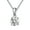 April-clear, variant on Solitaire Birthstone Necklace for Women Cz Sterling Silver Ginger Lyne Collection