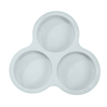 

YBWZH Hot Sale Biscuit Moulds Silicone Air Fryer Egg Pan 1 Pcs Reusable Air Fryer Egg Non Stick Air Fryer Baking Pan 3 Cavity Silicone Pans For Baking Hamburger Bun Pan Air Fryer Accessories