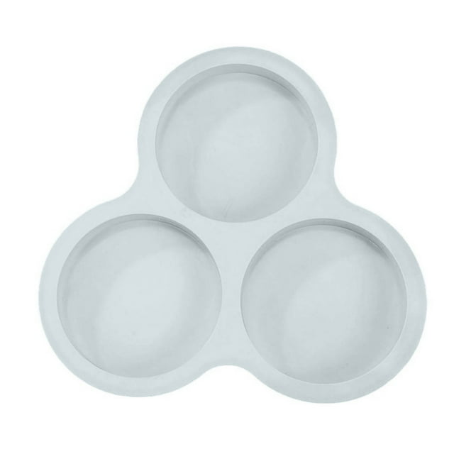 Poêle à Œufs en Silicone pour Friteuse à Air Chaud 1 Pcs Réutilisable Poêle à Œufs Antiadhésive pour Friteuse à Air Poêle à Frire à 3 Cavités en Silicone pour Cuisson Moule à Pain à Hamburger Accessoires pour Friteuse à Air