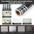 thumbnail image 5 of Black Marble Sticker Self Adhesive Marble Wallpaper Self Adhesive Marble Wallpaper Marble Films PVC Furniture Adhesive Paper Marble Adhesive Paper for Countertop Wall Table Land, 45cm*1, 5 of 5