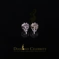 thumbnail image 6 of Diamond Celebrity's Men's & Womens 925 Silver White 0.75ct VVS 'D' Moissanite Round Stud Earrings, 6 of 12